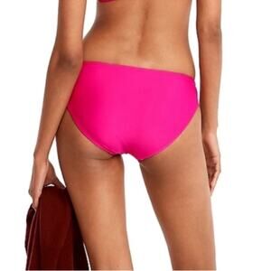 J.Crew Mid-Rise High Cut Leg Cheeky Bikini Swim Bottom Radiant Fuchsia BC125 NWT